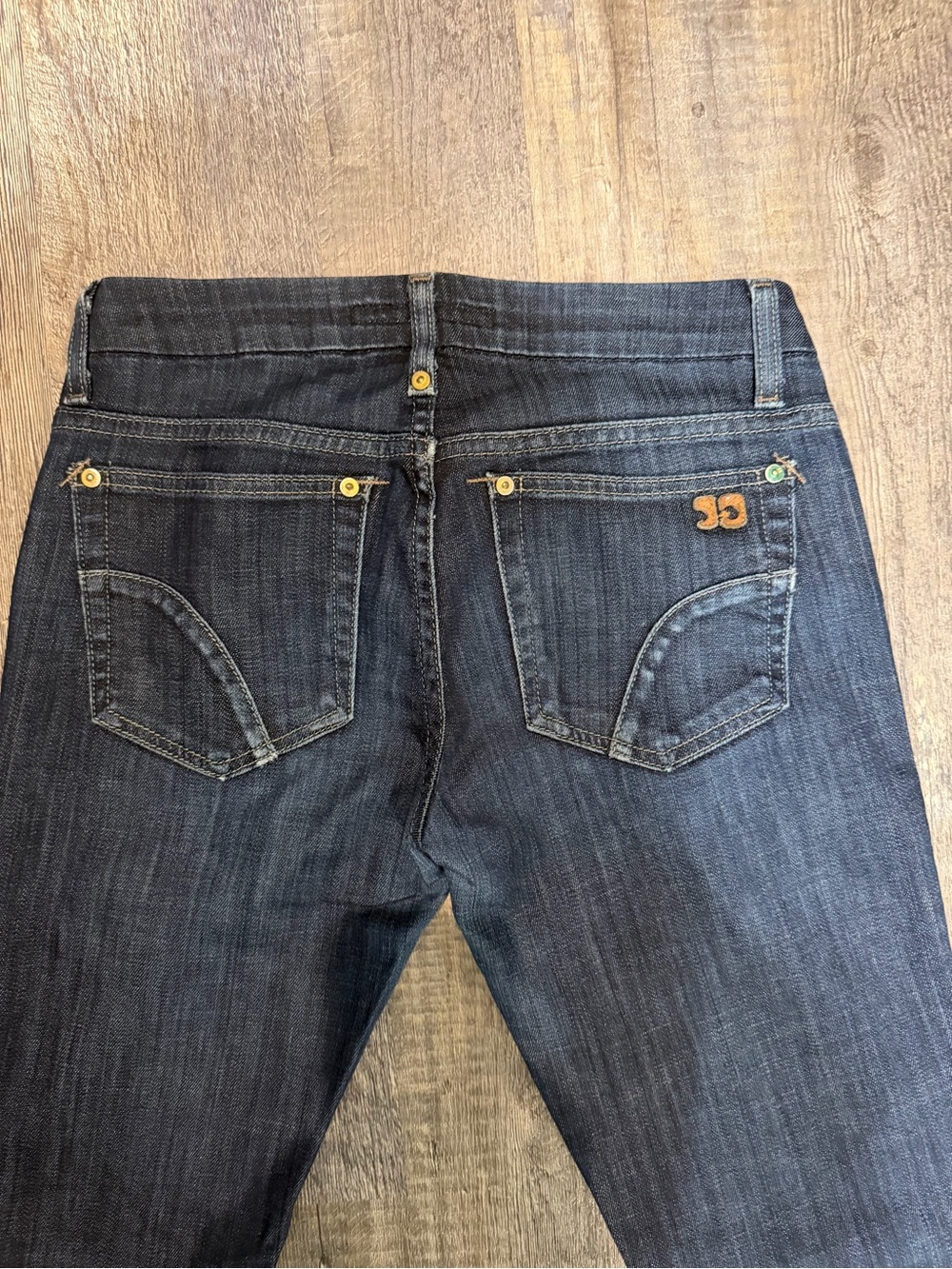 Joe's Jeans Bootcut Dark Blue Denim with Back Pocket Logo